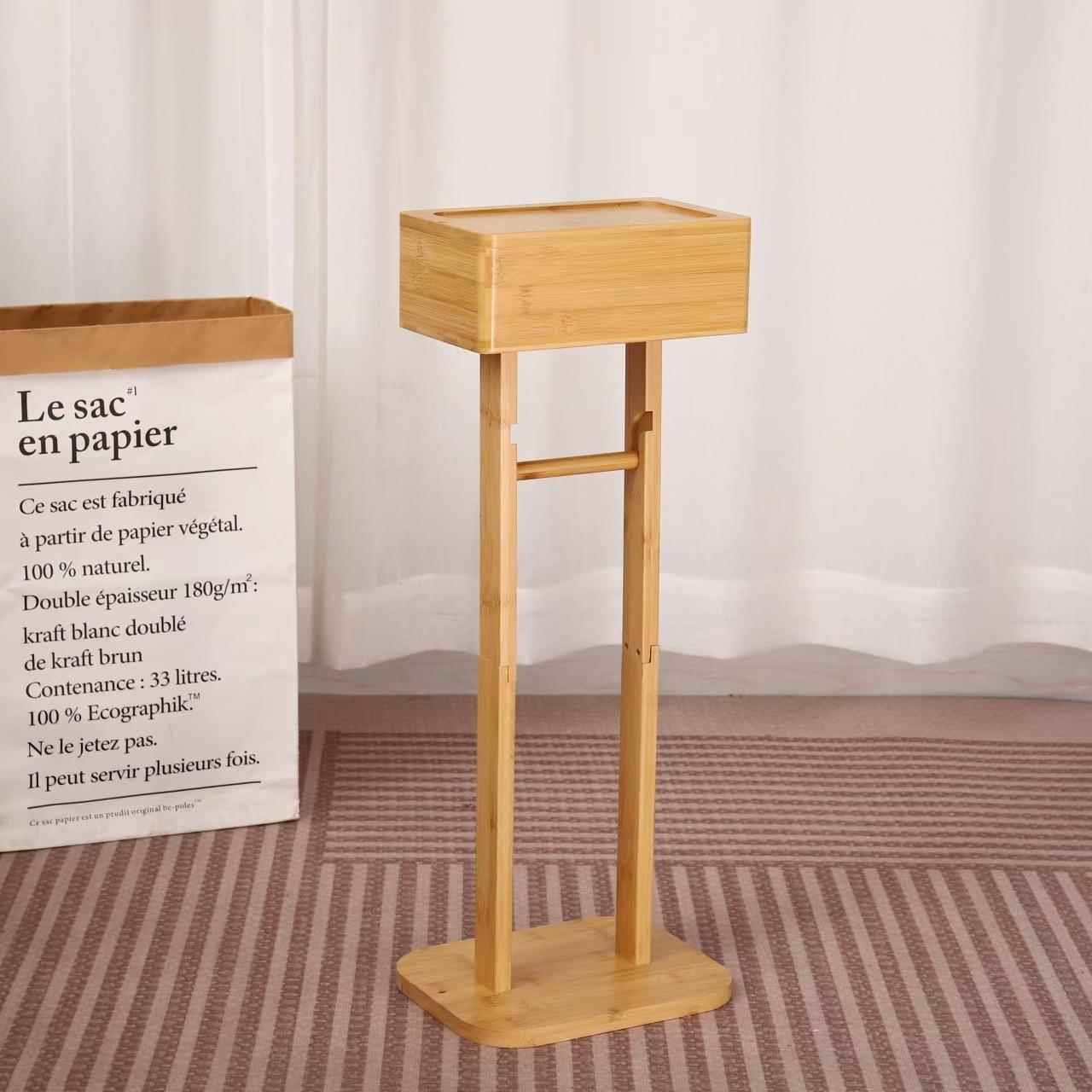 Home Bathroom Paper Towel Holder - Bathroom Floor Standing Storage Rack Simple