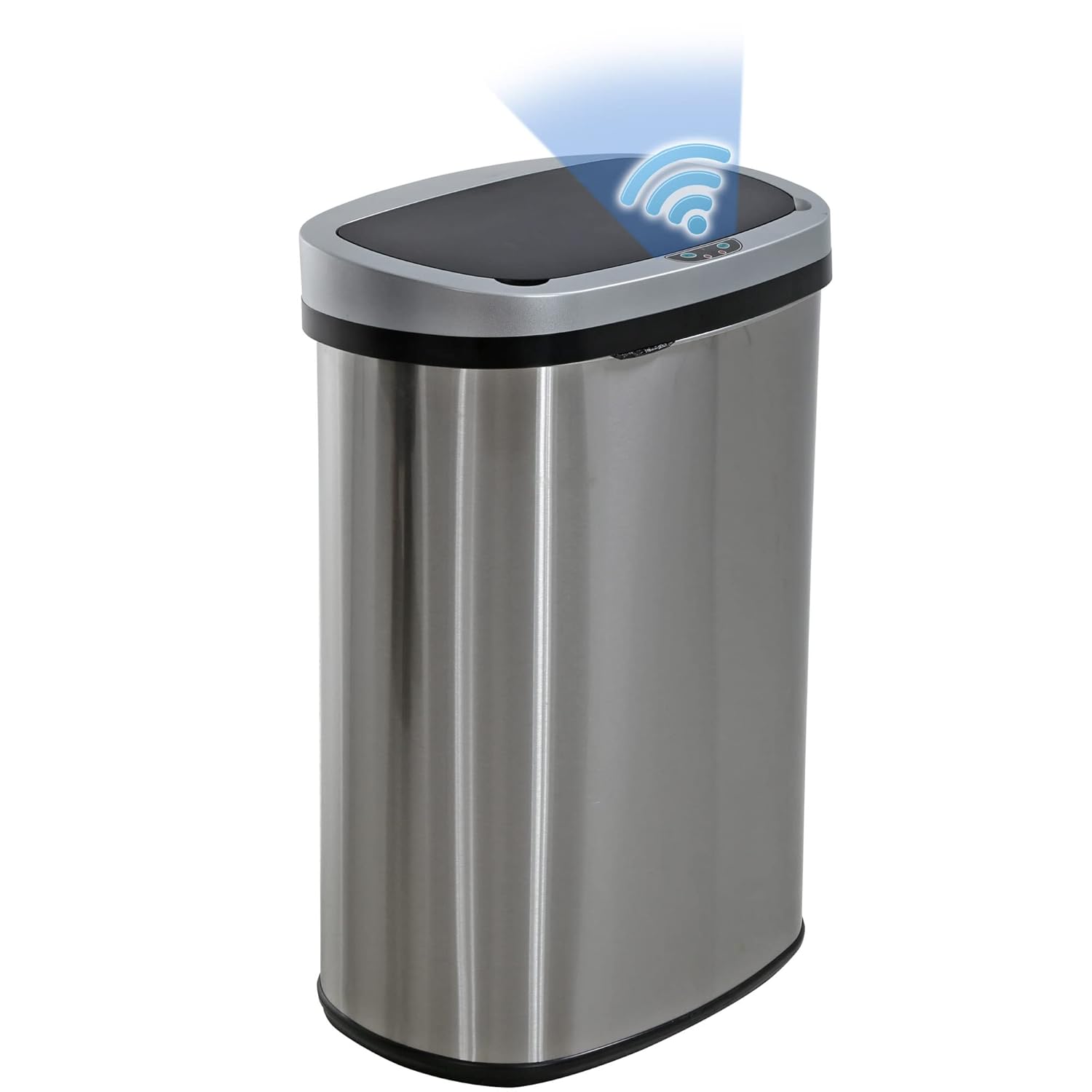 Home Bathroom Images - 13 Gallon Touchless Trash Can with