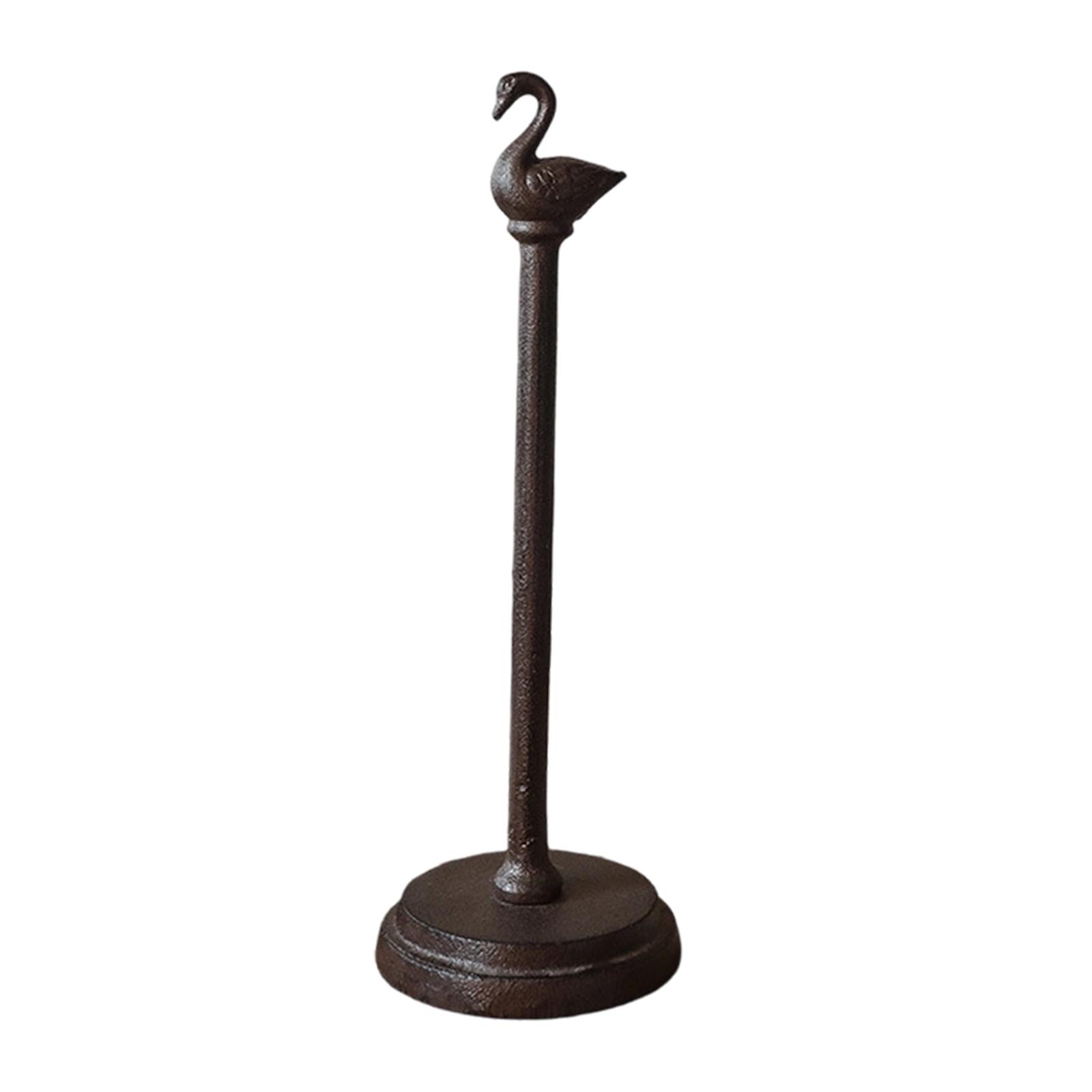 Home Bathroom Towel Dispenser - Standing Vintage Paper Towels Holder Cast