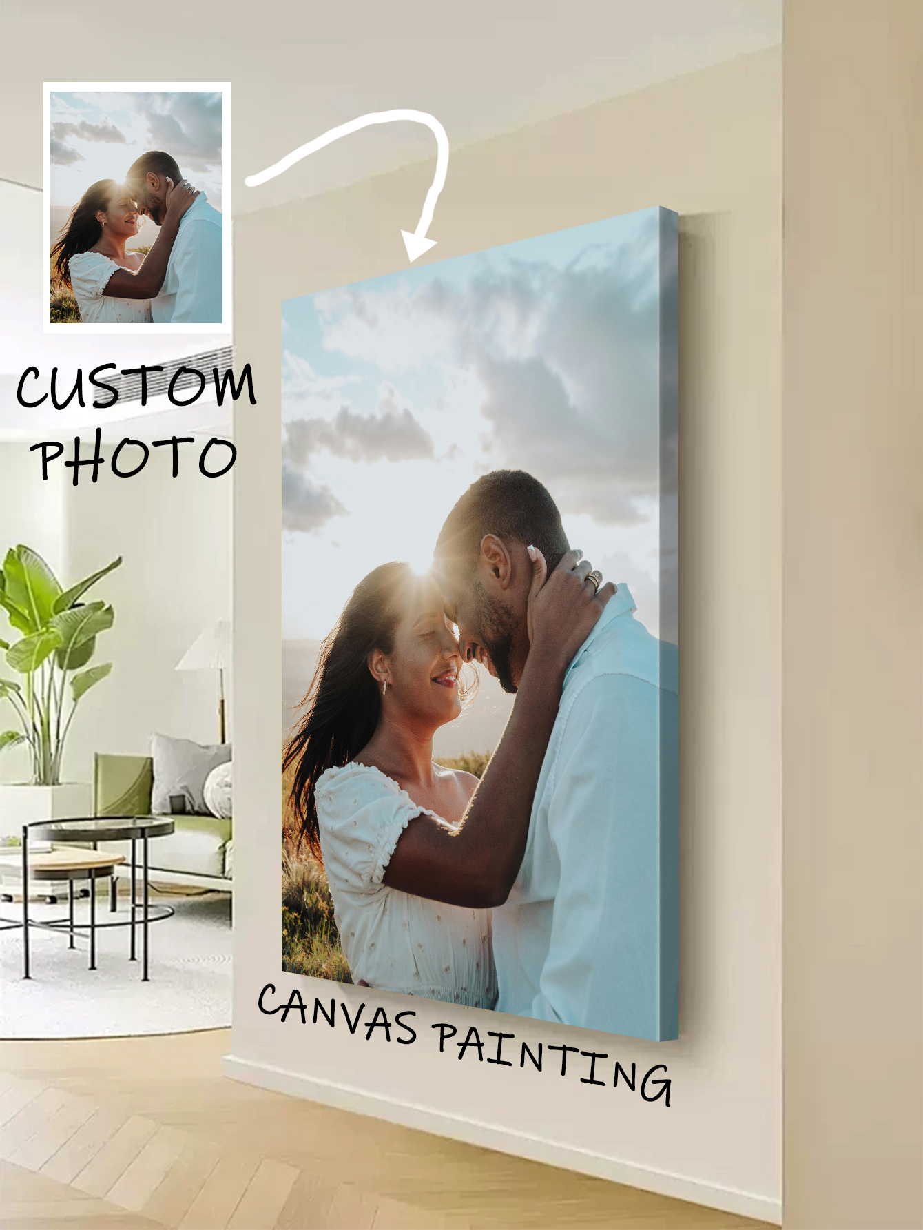 Home Bathroom Wall Decor - 1Pc Personalized big size canvas poster
