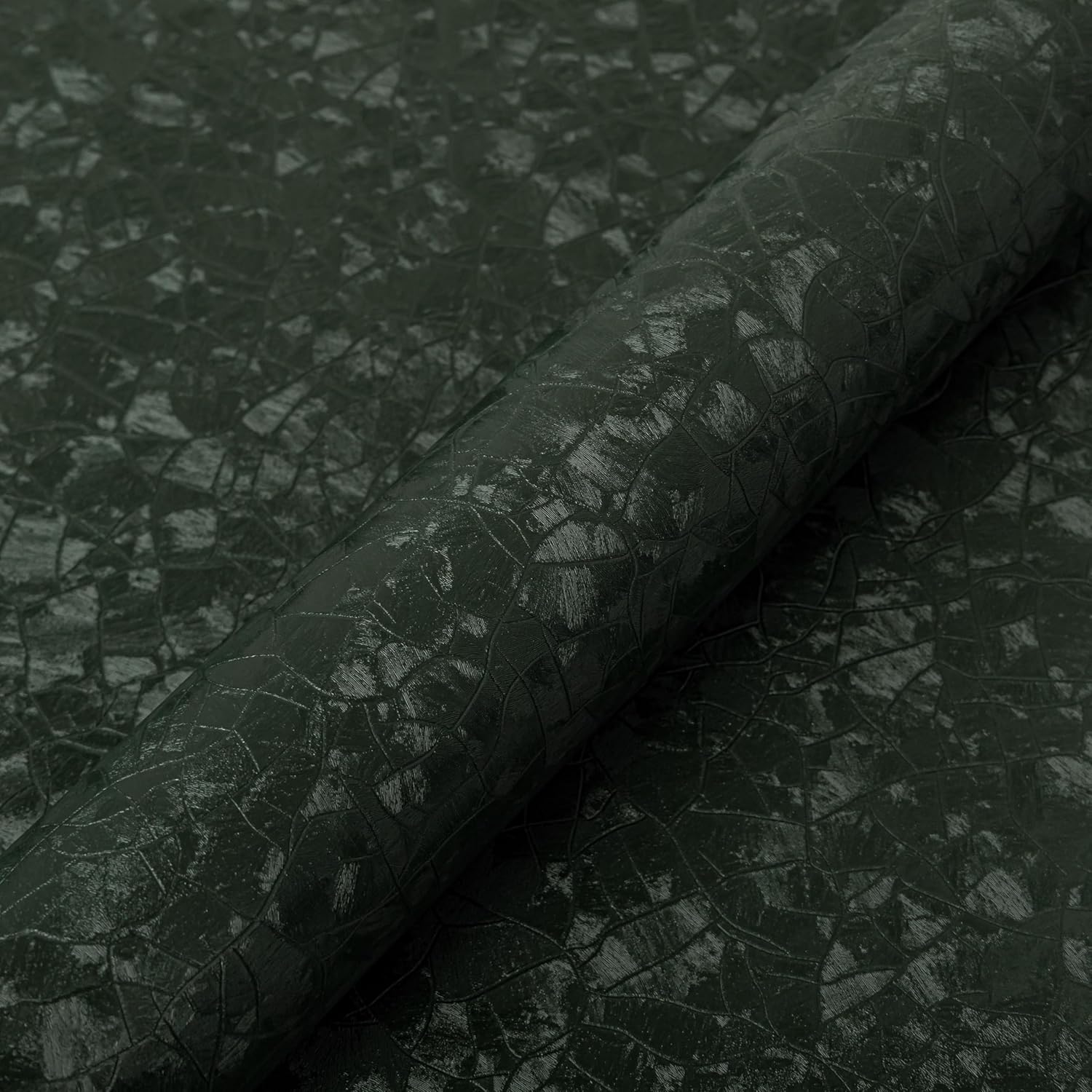 Home Bathroom Images - Dark Green Peel and Stick Wallpaper
