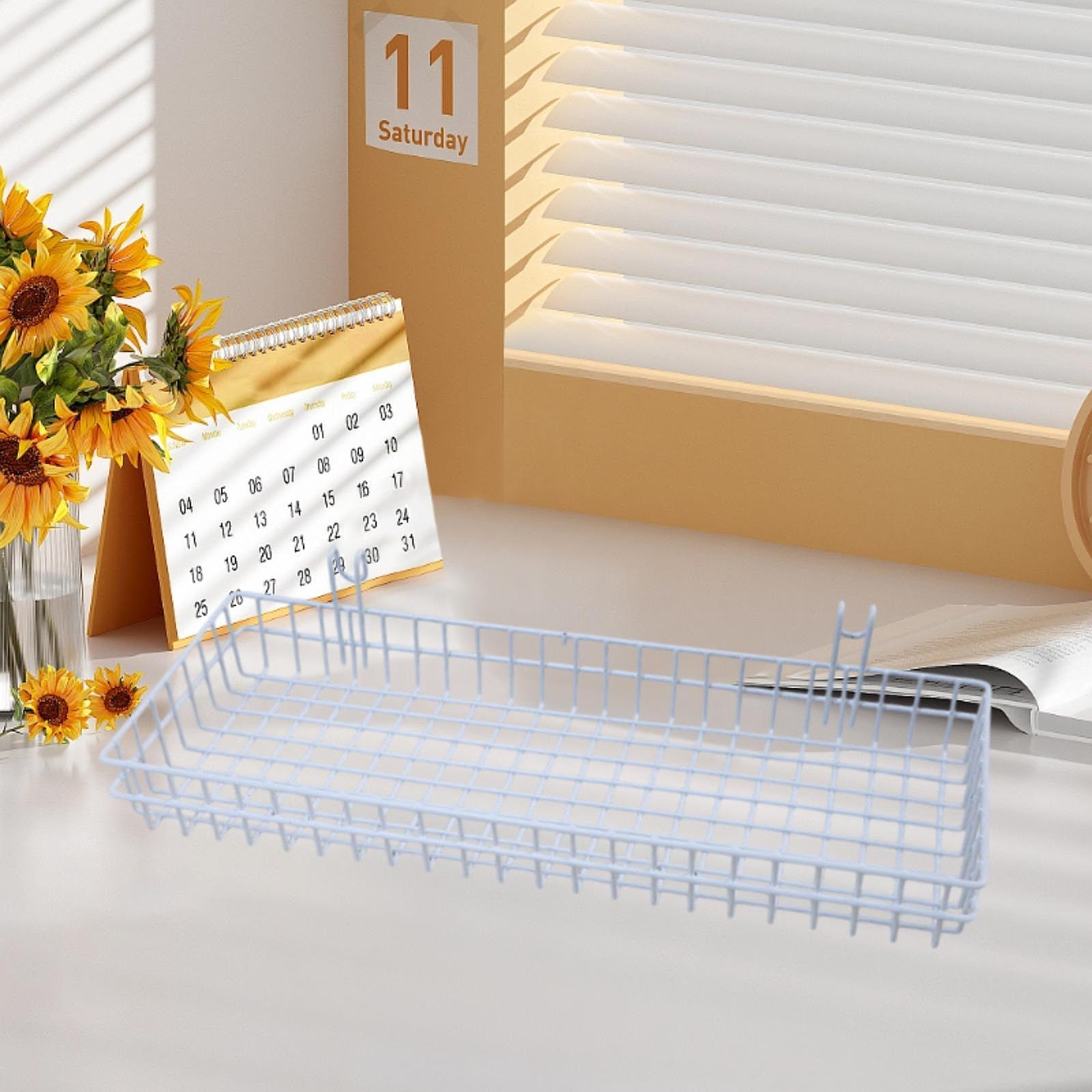 Home Essentials Bathroom Organizer - over Cabinet Door Iron Storage Box