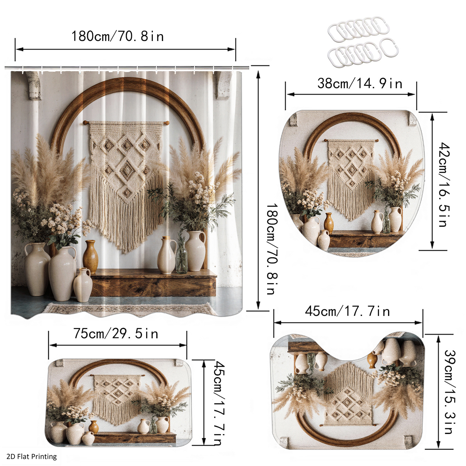 Bohemian Style Vases and Pampa - Home Bathroom Accessories ulasan dan harga