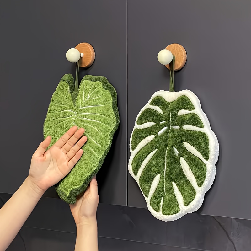 Leaf Hand Towel Bathroom Acces - Home Bathroom Accessories ulasan dan harga