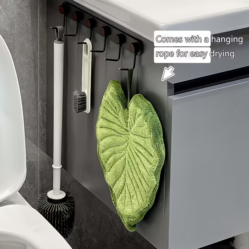 Leaf Hand Towel Bathroom Acces - Home Bathroom Accessories ulasan dan harga