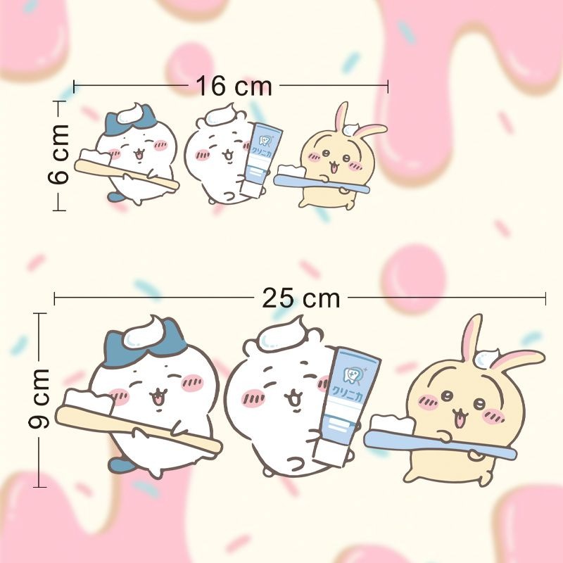 Hot Chiikawa Mirror Stickers S - Home Bathroom Accessories ulasan dan harga