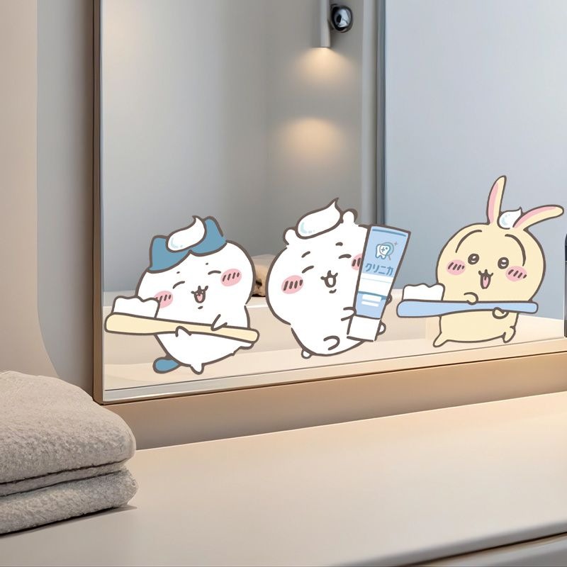Hot Chiikawa Mirror Stickers S - Home Bathroom Accessories ulasan dan harga