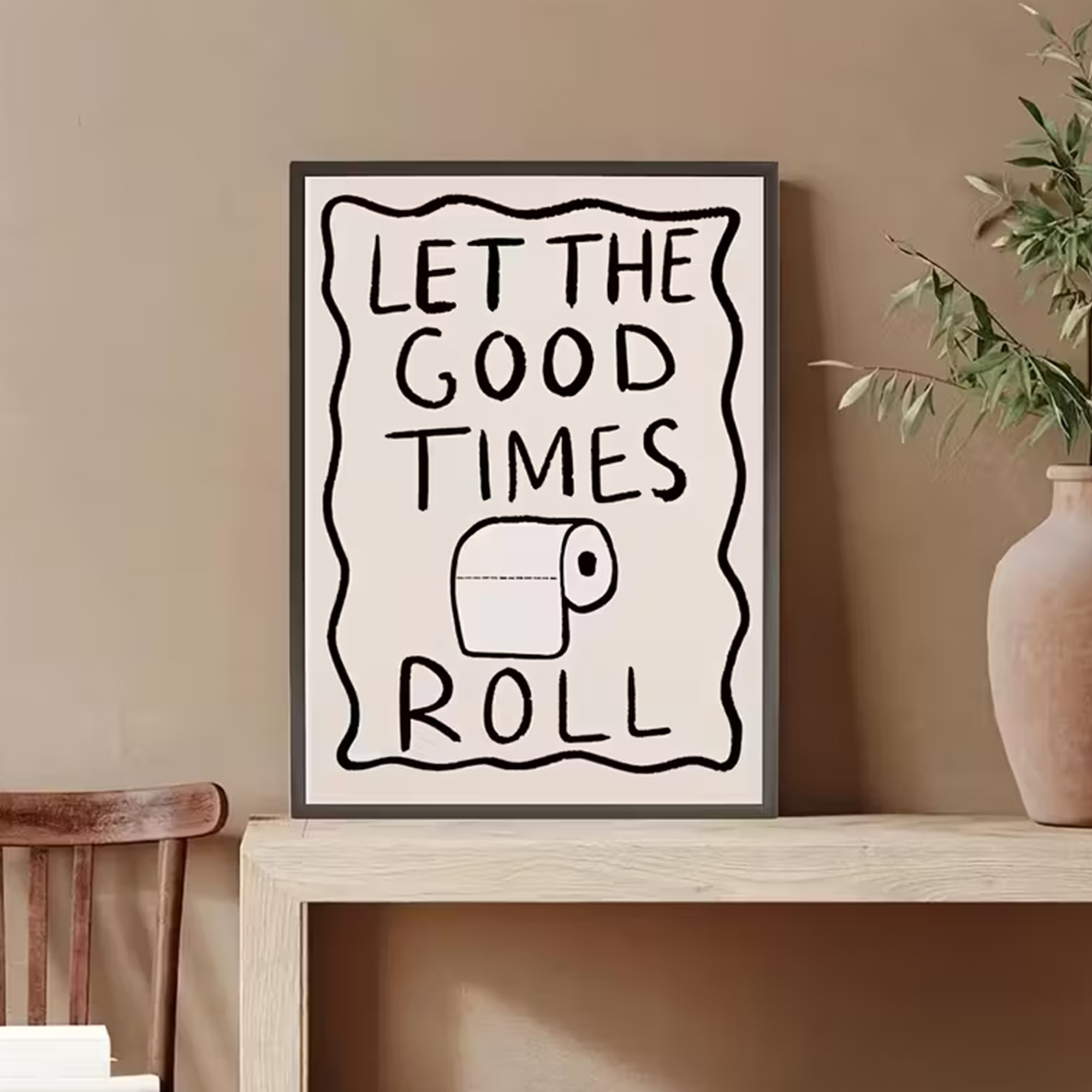 Funny Toilet  Let The G00d Tim - Home Bathroom Wall Decor ulasan dan harga