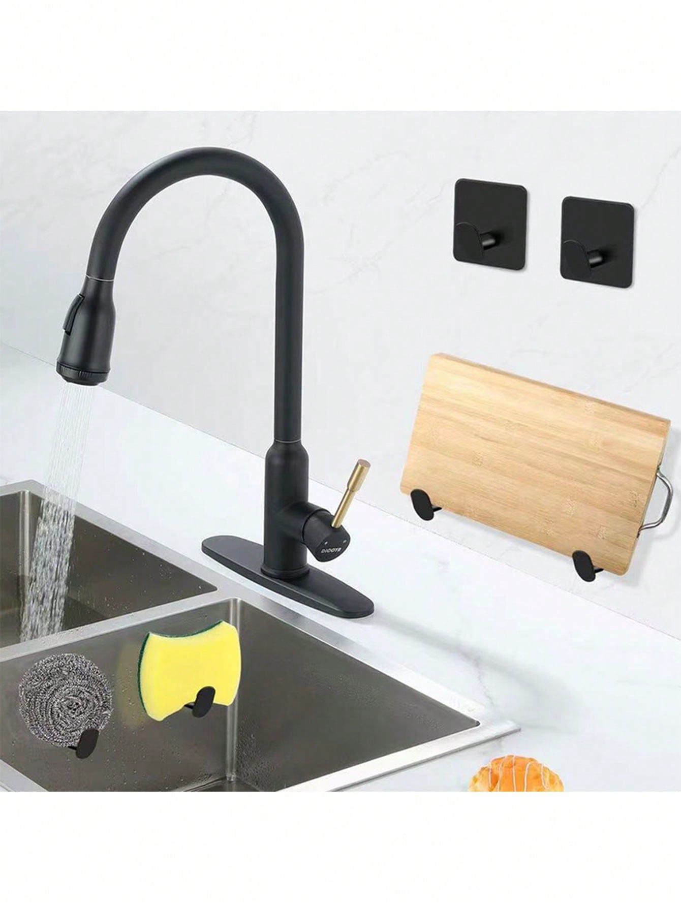 2pcs Adhesive Towel Hooks/Bath - Home Bathroom Wall Decor ulasan dan harga