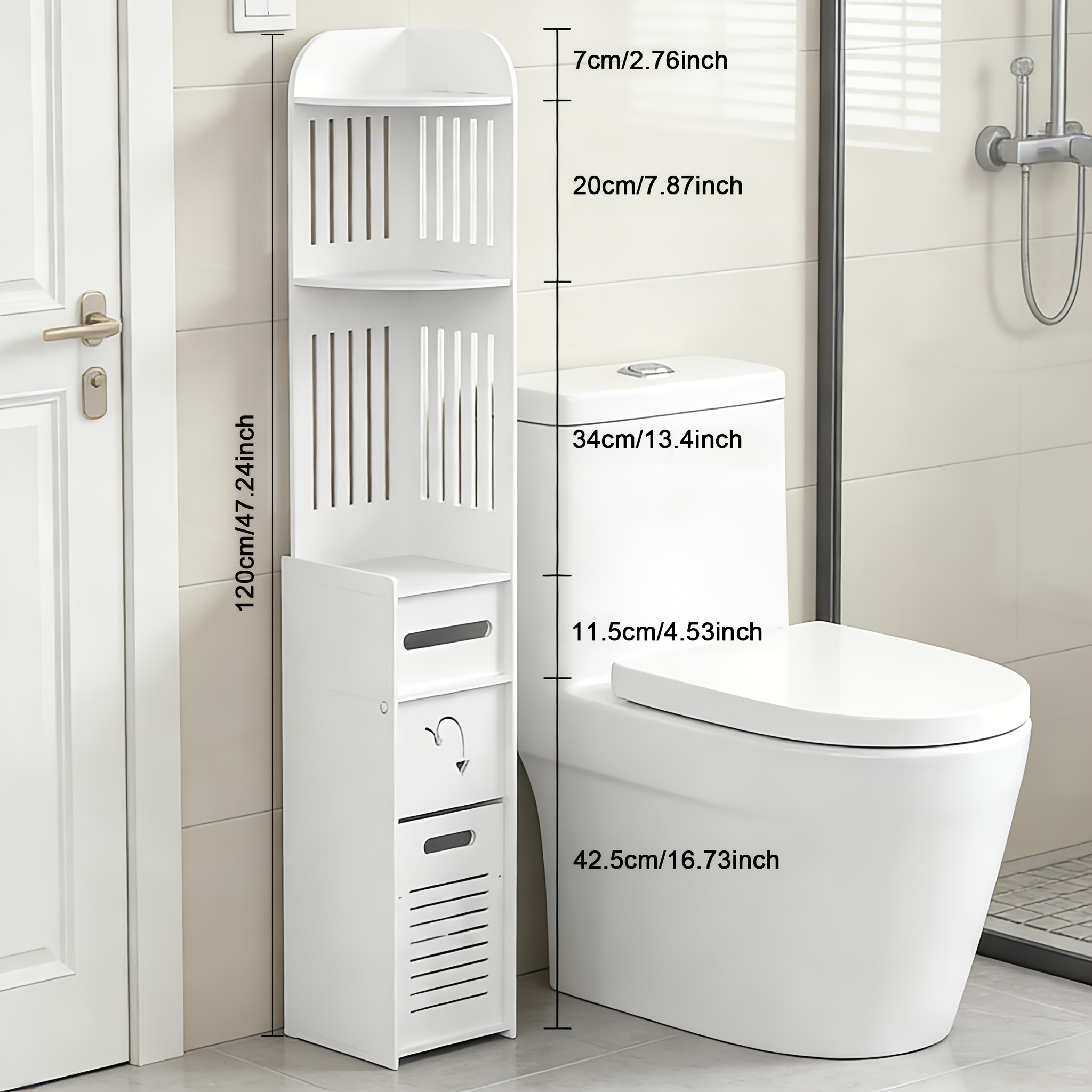 Space-Saving Bathroom Cabinet, - Home Bathroom Accessories ulasan dan harga