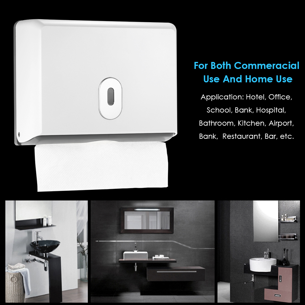 ABS Material Rectangular Wall- - Home Bathroom Towel Dispenser ulasan dan harga