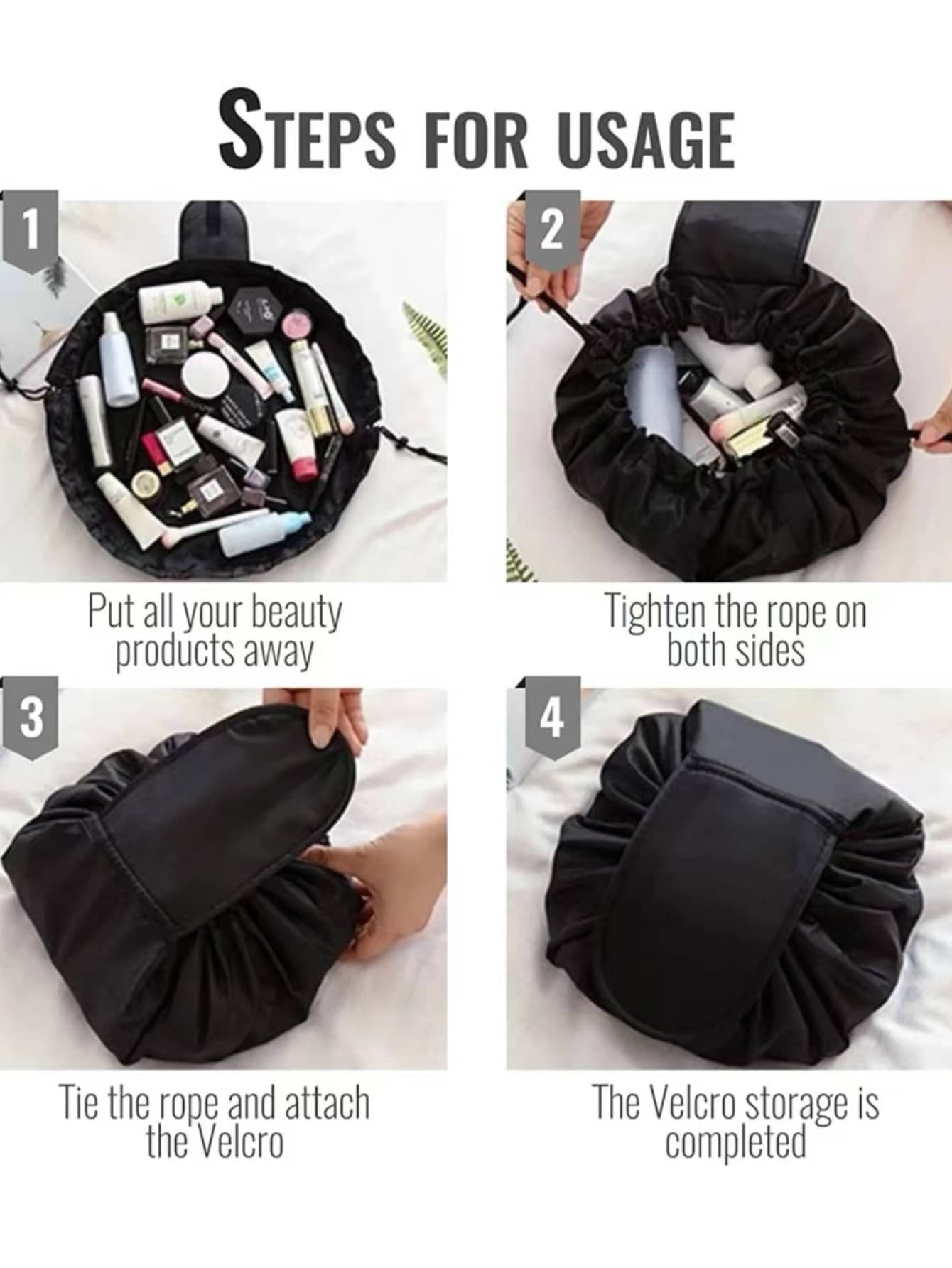 1pc Cosmetic Storage Bag, Trav - Home Essentials Bathroom Organizer ulasan dan harga