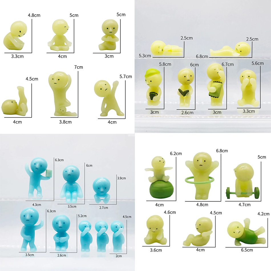 Glow In The Dark Mini Figure S - Home Goods Bathroom Sets ulasan dan harga