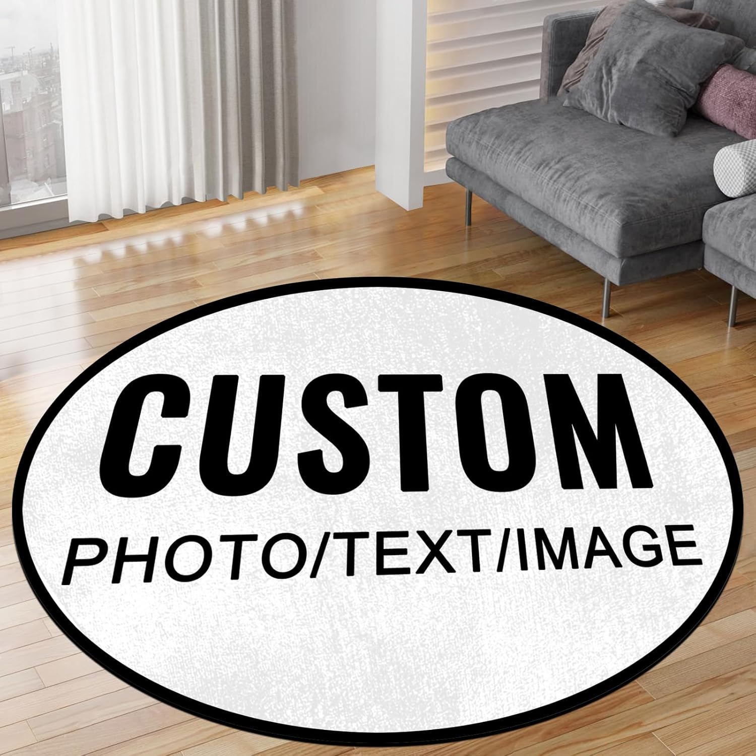 Custom Round Rug Personalized  - Home Bathroom Images ulasan dan harga