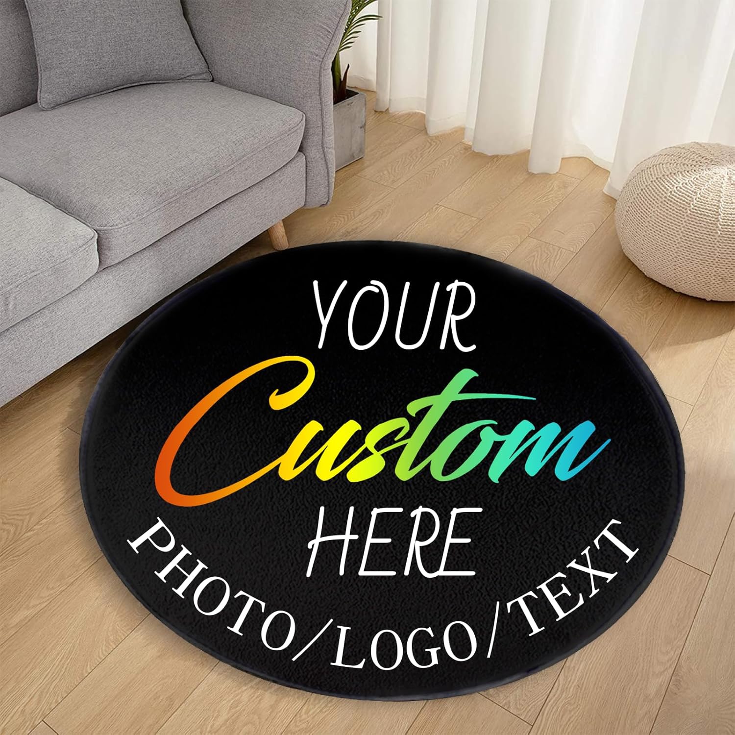 Custom Round Rug Personalized  - Home Bathroom Images ulasan dan harga