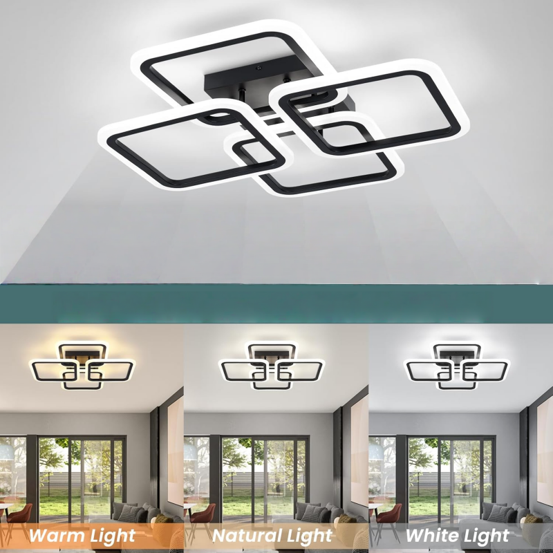 LED Chandelier Three Colors Ce - Home Bathroom Colors ulasan dan harga