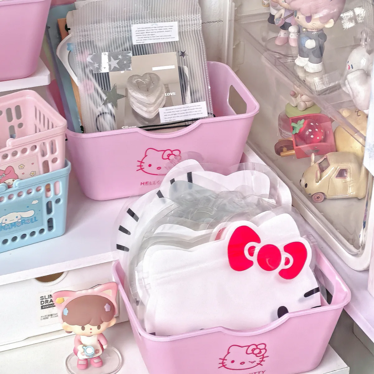 Hello Kitty 2/4Pcs Plastic Org - Home Goods Bathroom Sets ulasan dan harga