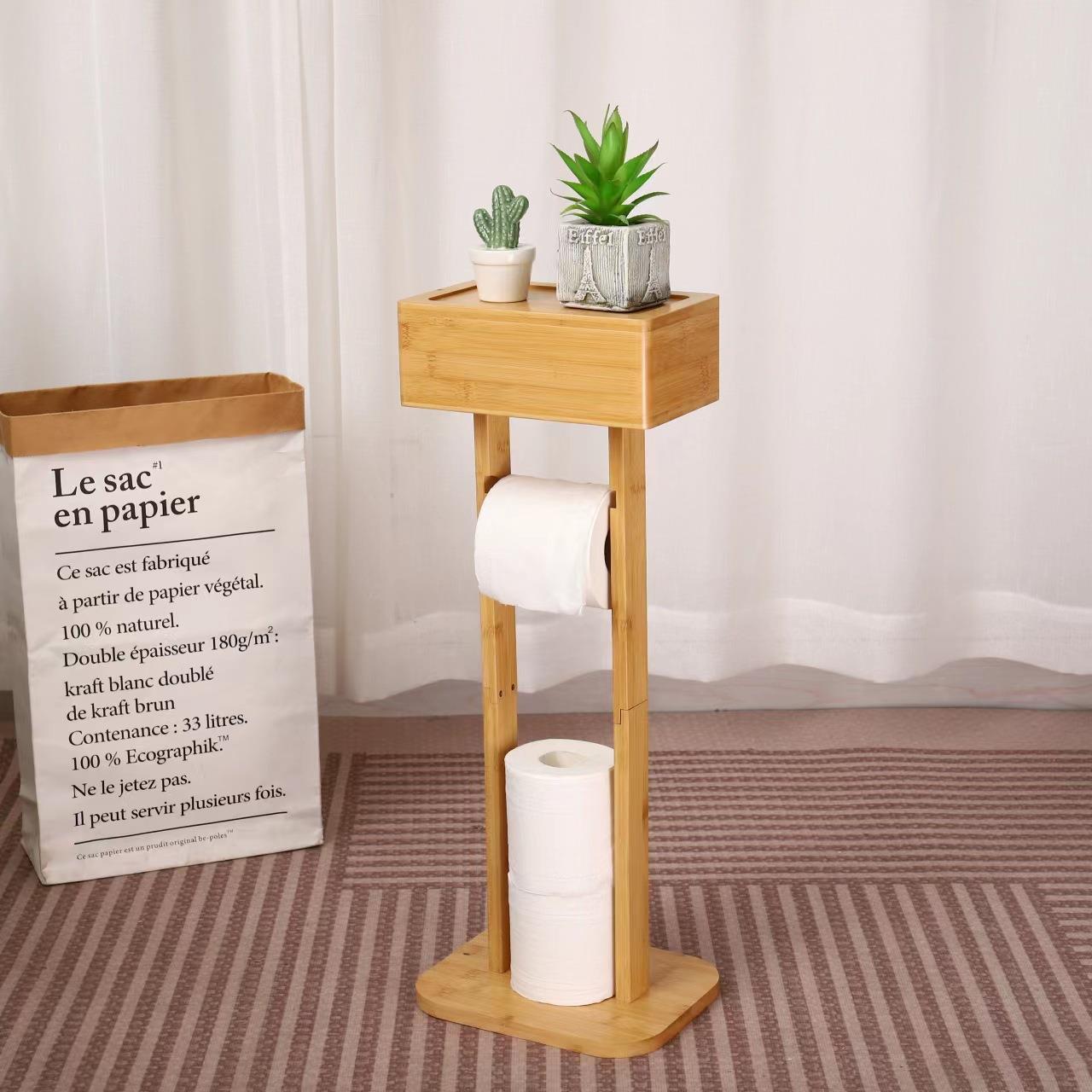 Bathroom Floor Standing Storag - Home Bathroom Paper Towel Holder ulasan dan harga