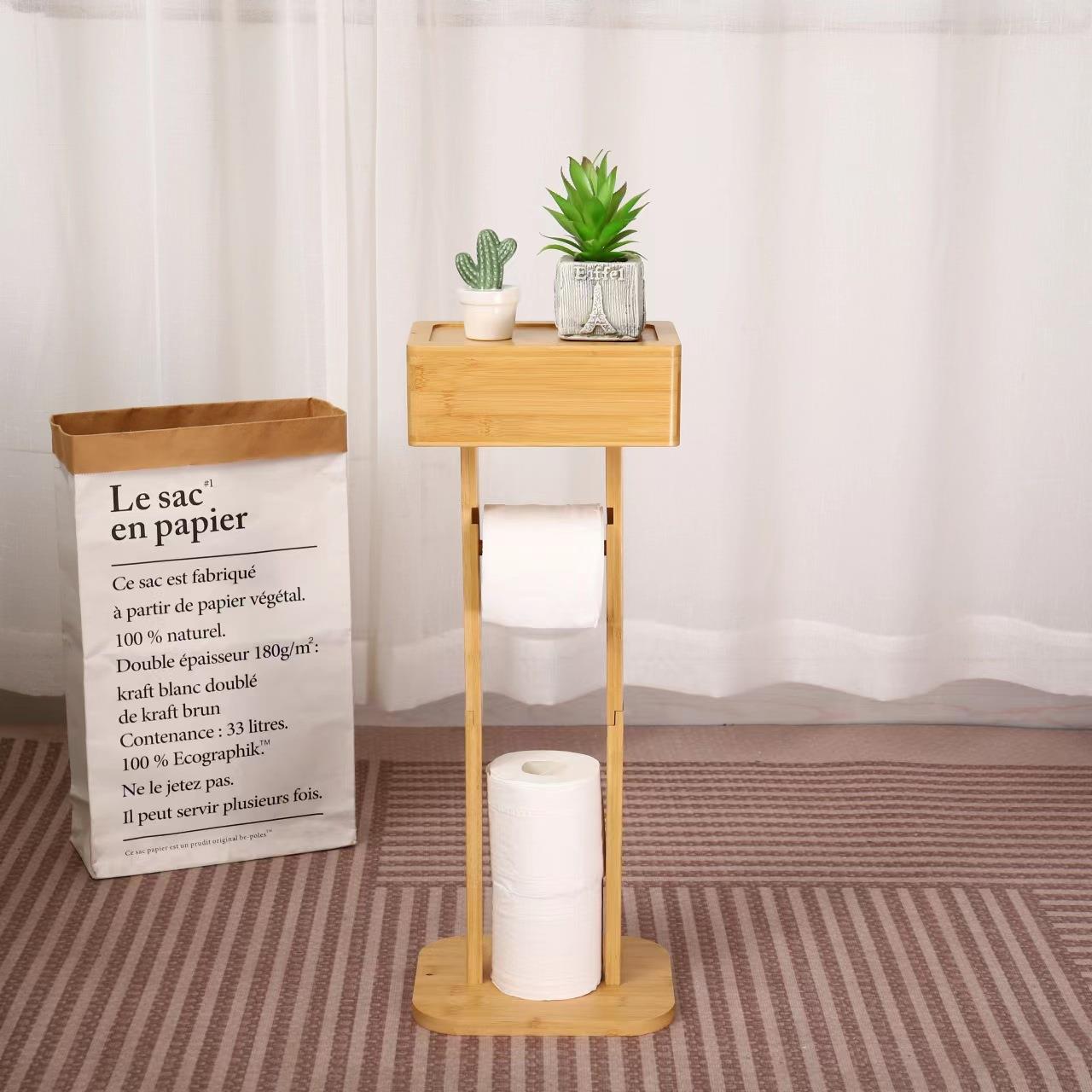 Bathroom Floor Standing Storag - Home Bathroom Paper Towel Holder ulasan dan harga