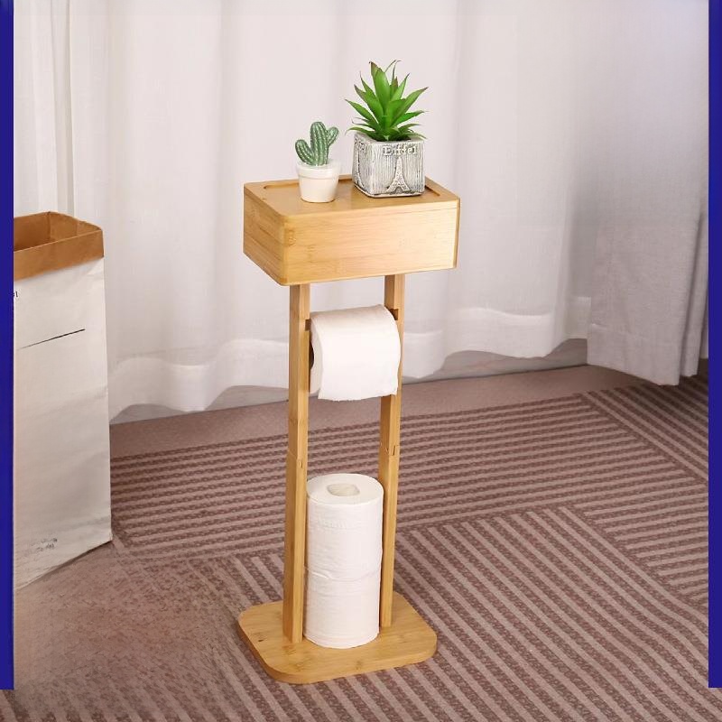 Bathroom Floor Standing Storag - Home Bathroom Paper Towel Holder ulasan dan harga
