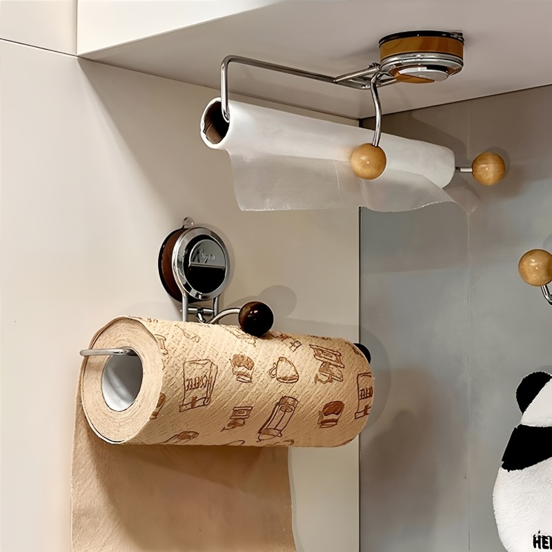 Suction Cup Kitchen Paper Towe - Home Bathroom Paper Towel Holder ulasan dan harga