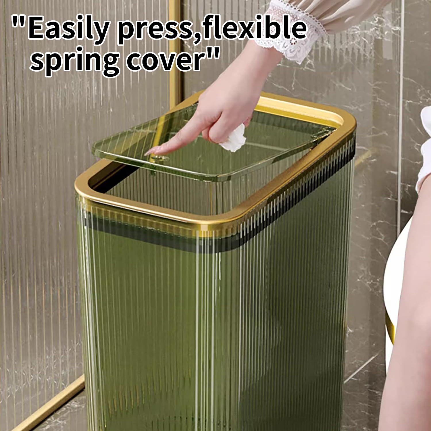 2.6 Gallon Plastic Trash Can w - Home Bathroom Images ulasan dan harga