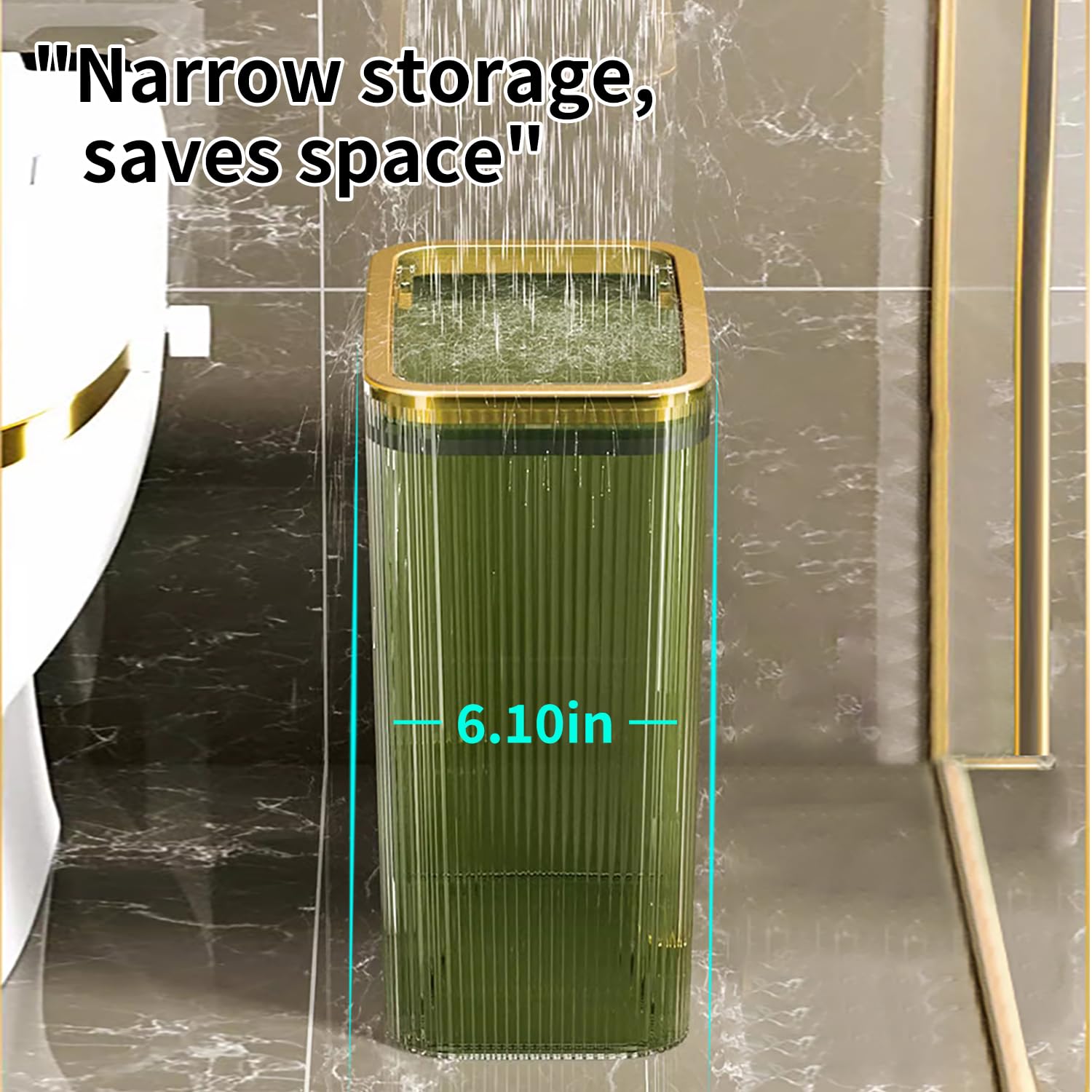 2.6 Gallon Plastic Trash Can w - Home Bathroom Images ulasan dan harga