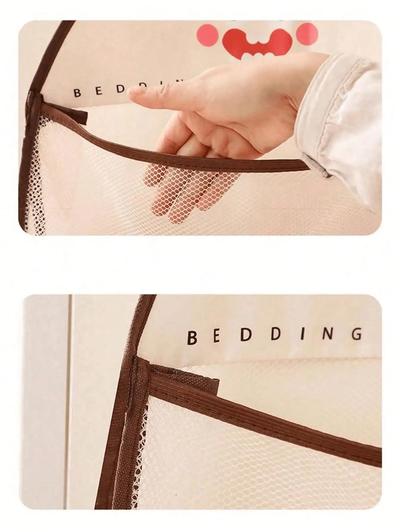 4pcs Hanging Mesh Storage Bags - Home Essentials Bathroom Organizer ulasan dan harga