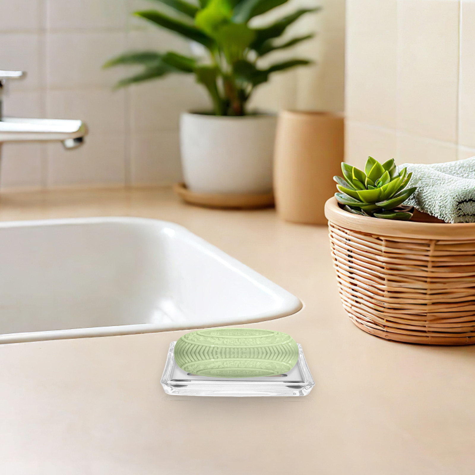 Transparent Glass Soap Holder  - Glass Soap Dish ulasan dan harga