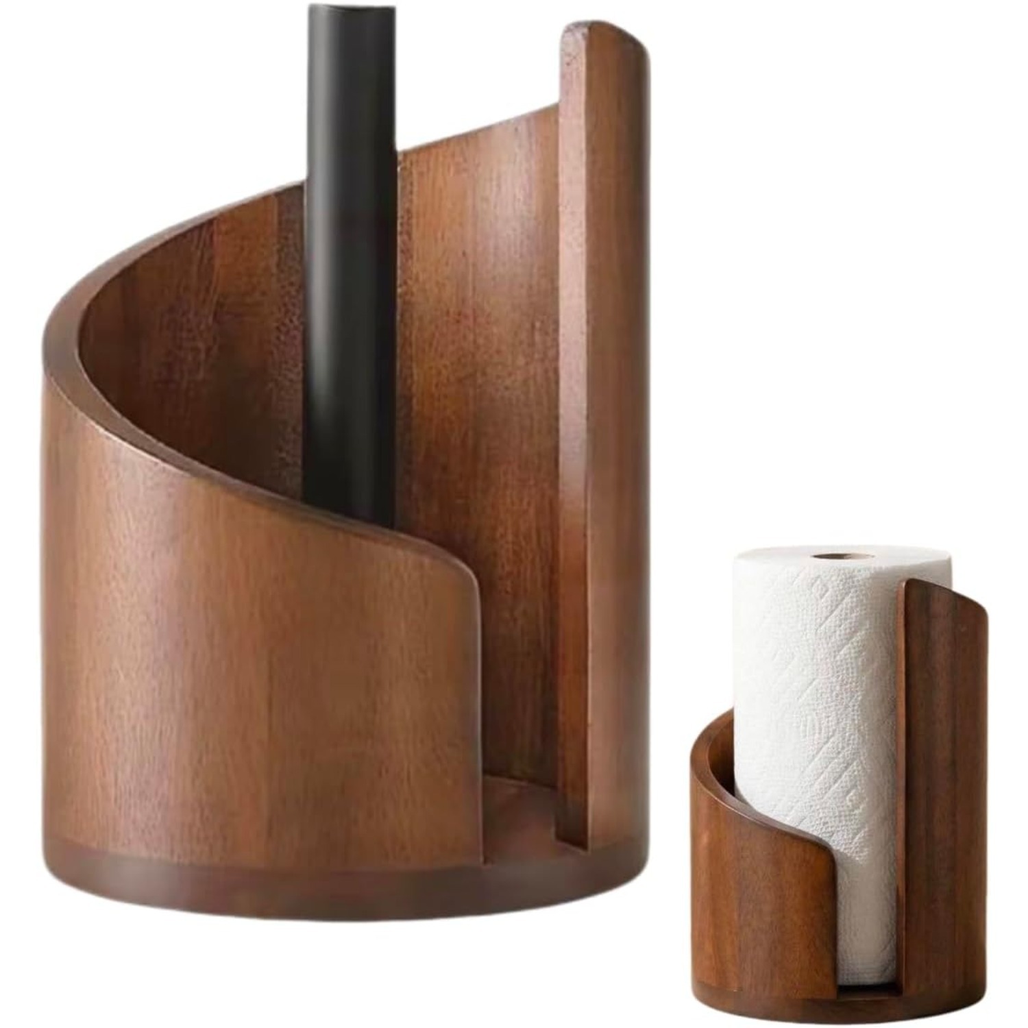 Natural Wood Kitchen Paper Tow - Home Bathroom Towel Dispenser ulasan dan harga