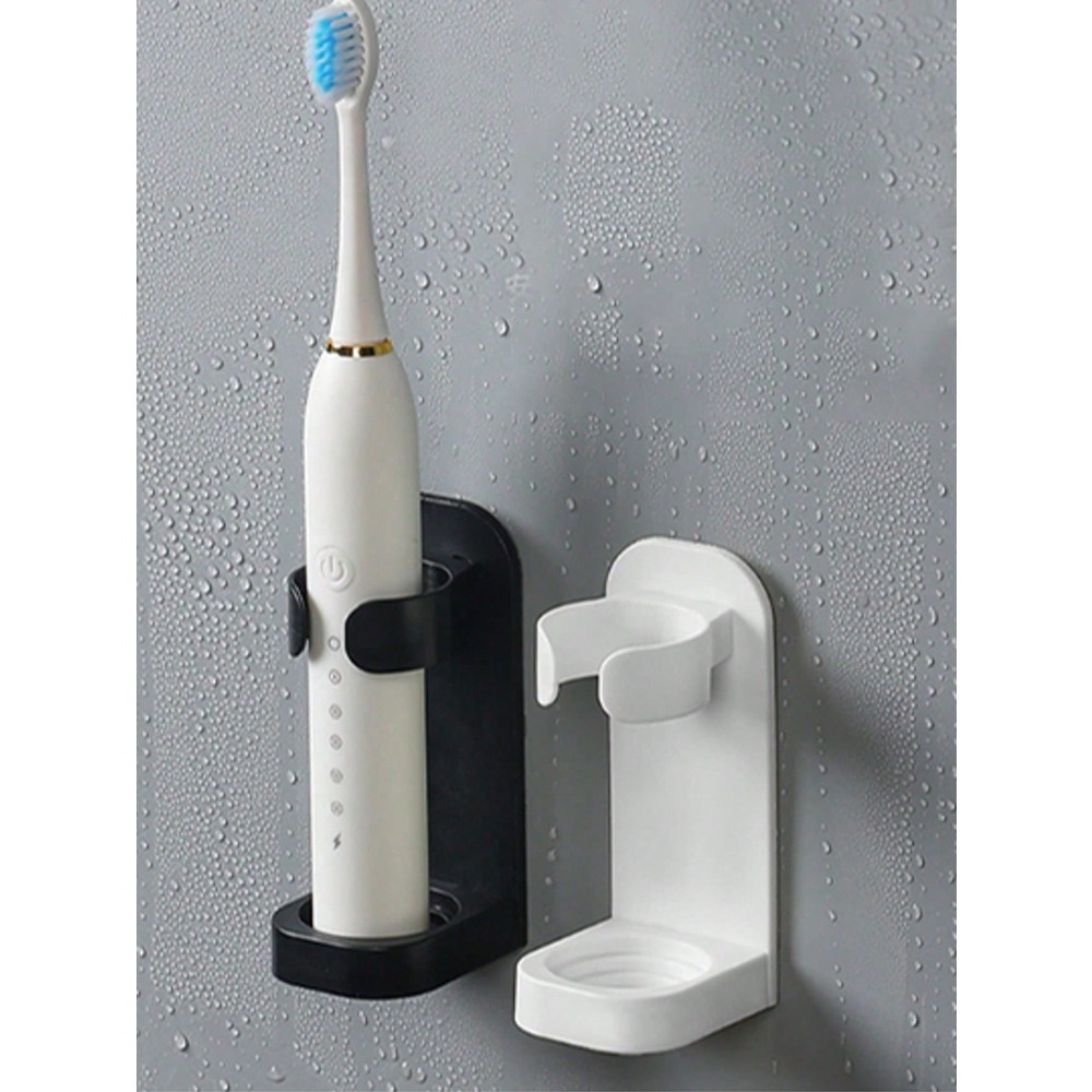1pc No Drill Electric Toothbru - Home Essentials Bathroom Organizer ulasan dan harga
