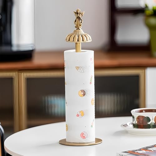 Antique-Style Brass Angel-Topp - Home Bathroom Towel Dispenser ulasan dan harga