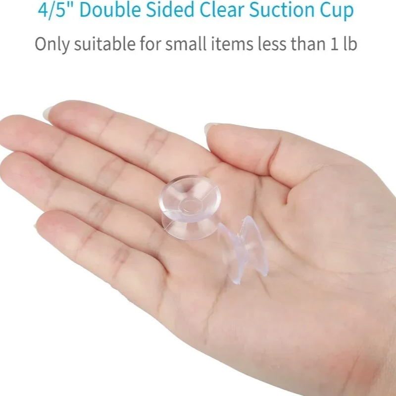 Double Sided Plastic Suction C - Glass Soap Dish ulasan dan harga
