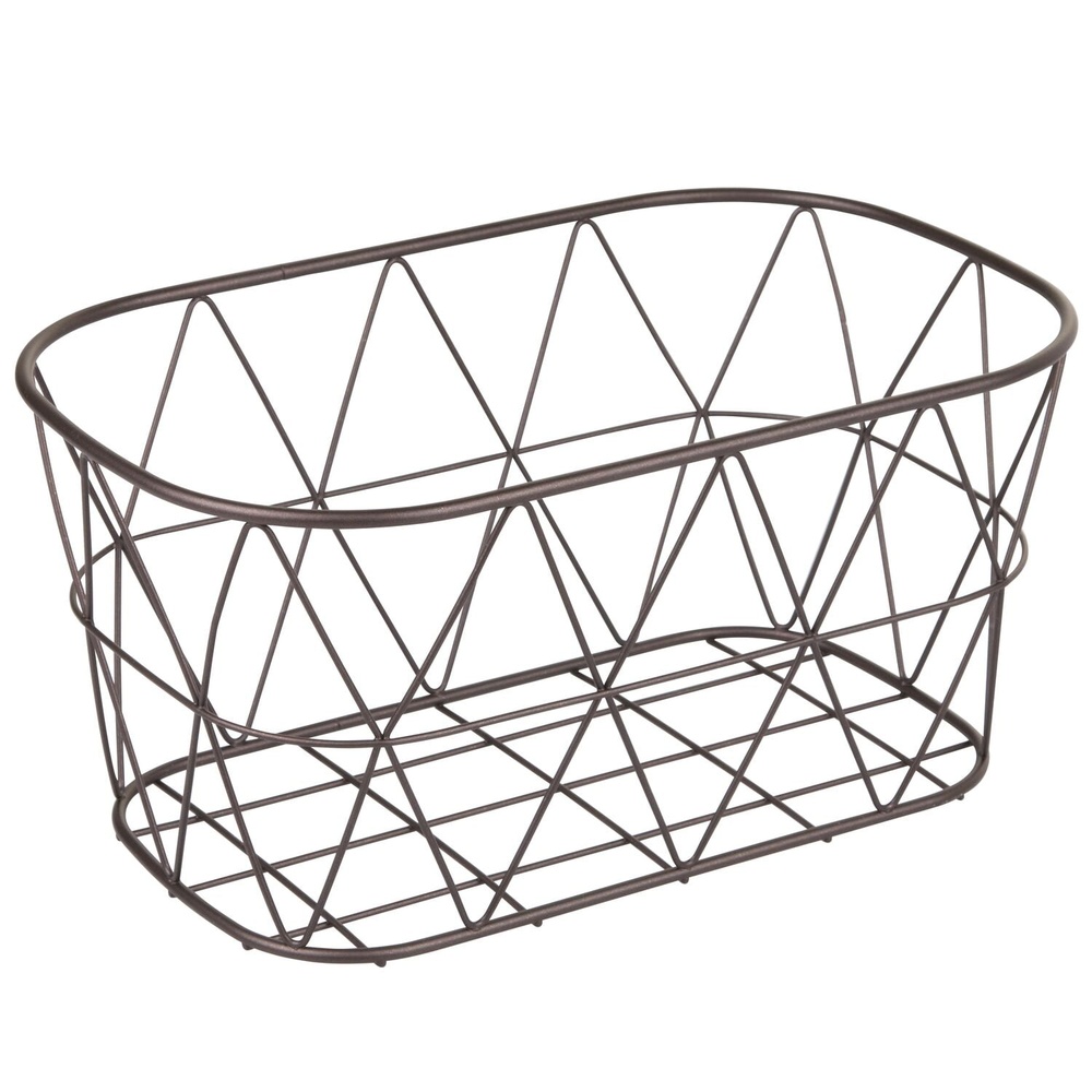 Bronze Steel Wire Storage Bask - Home Essentials Bathroom Organizer ulasan dan harga