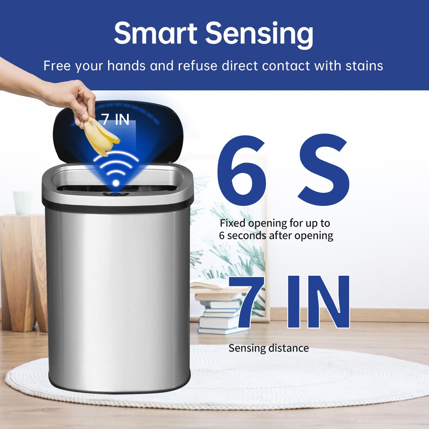 13 Gallon Touchless Trash Can  - Home Bathroom Images ulasan dan harga