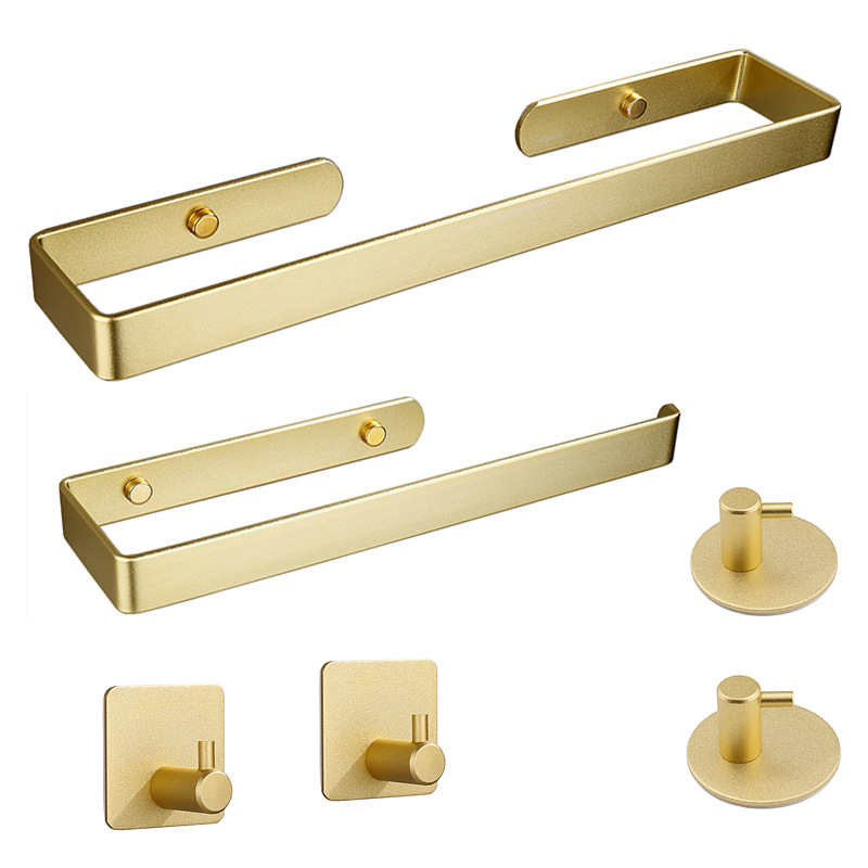 Golden Bathroom Hardware Set T - Home Bathroom Paper Towel Holder ulasan dan harga