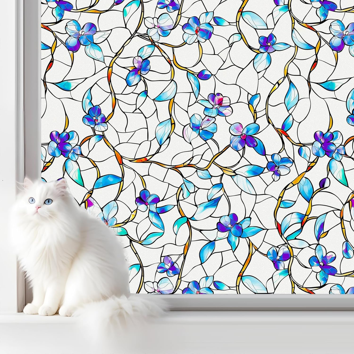 Frosted Glass Window Film, UV  - Home Bathroom Window Tint ulasan dan harga