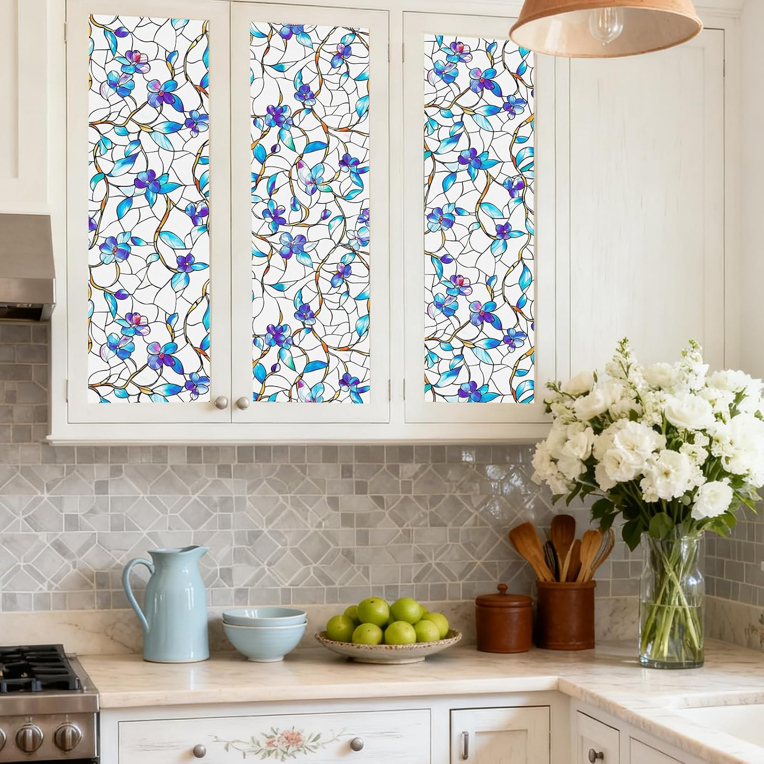 Frosted Glass Window Film, UV  - Home Bathroom Window Tint ulasan dan harga