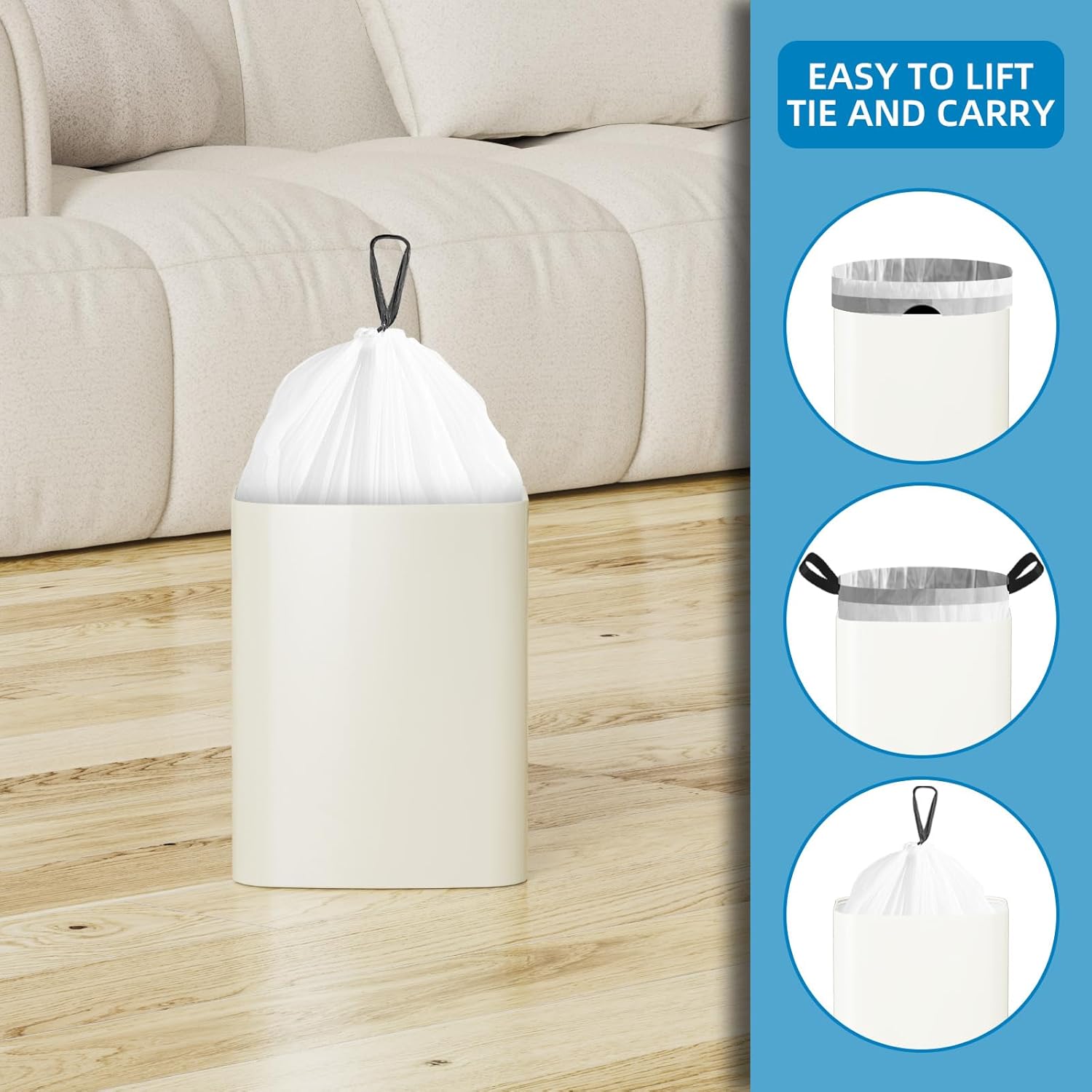 1.6 Gallon Mini Drawstring Tra - Home Bathroom Images ulasan dan harga