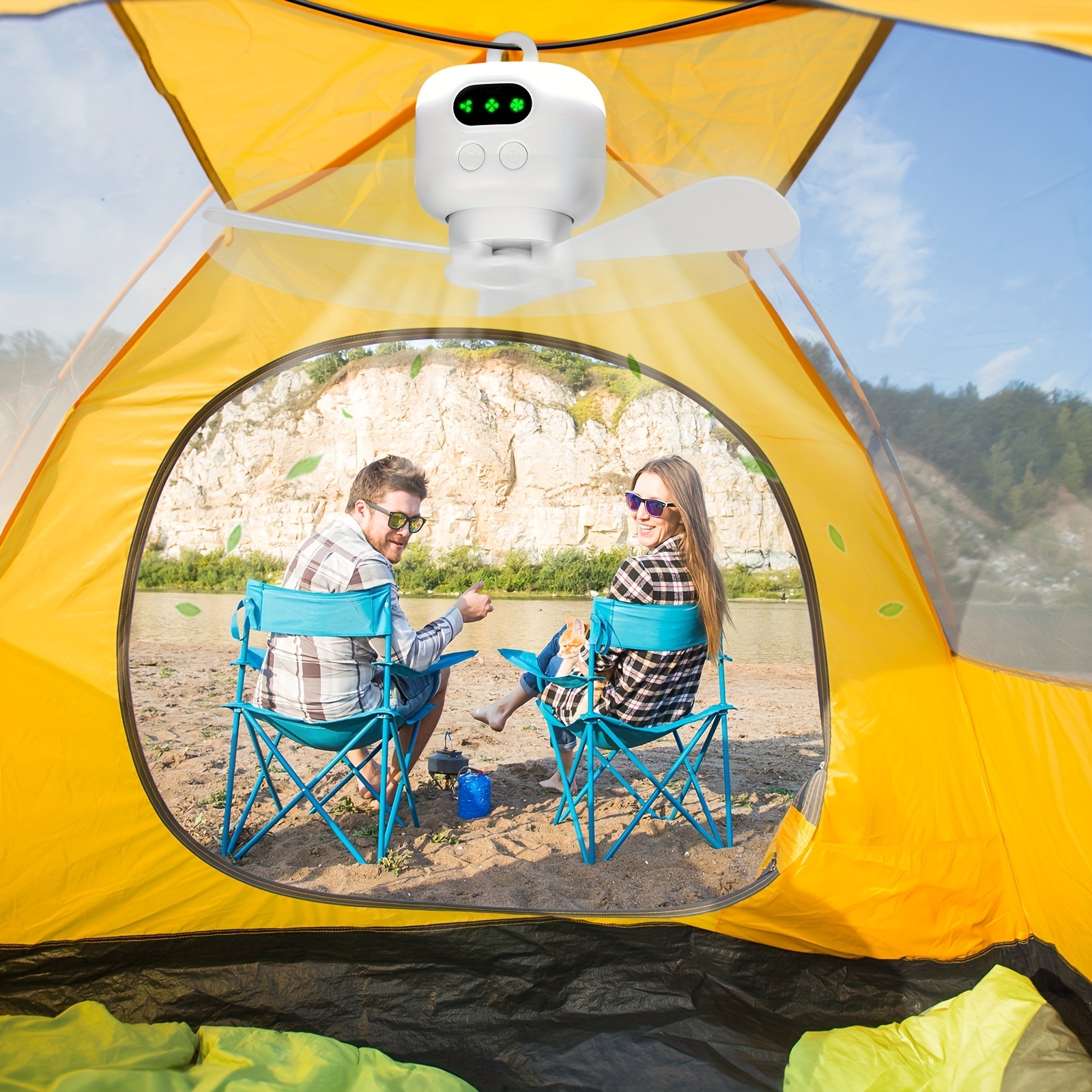 Portable Ceiling Fans 8000mAh  - Home Bathroom Ventilation ulasan dan harga