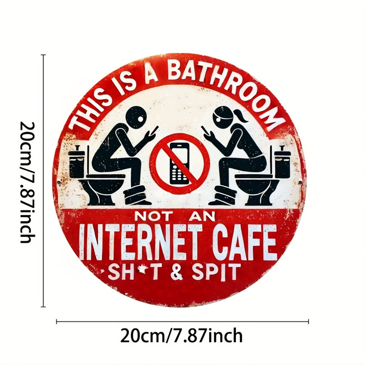 1pc, 8x8 inches (20x20cm), Rus - Home Bathroom Wall Decor ulasan dan harga