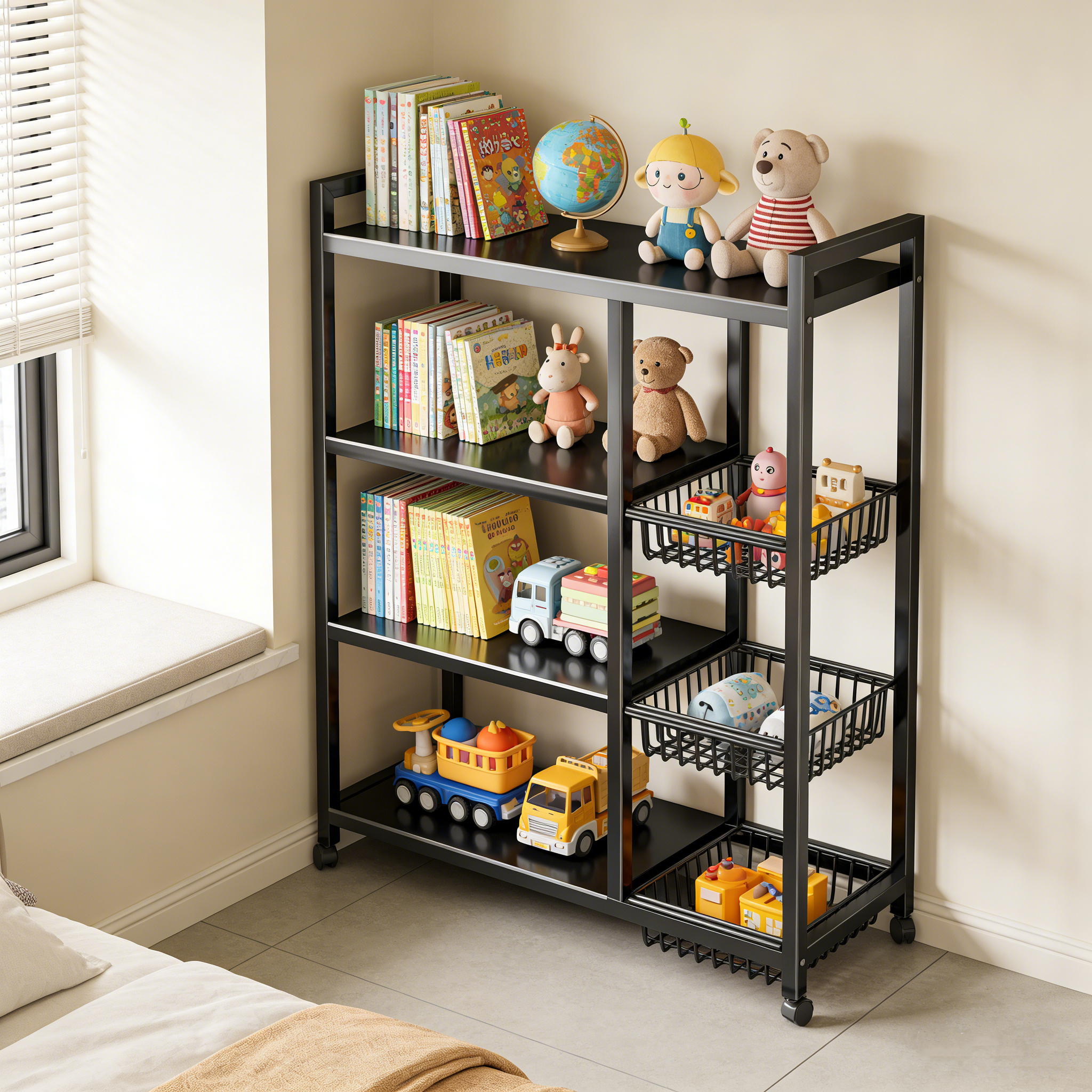 1pc portable storage rack, adj - Bathroom Home Improvement ulasan dan harga