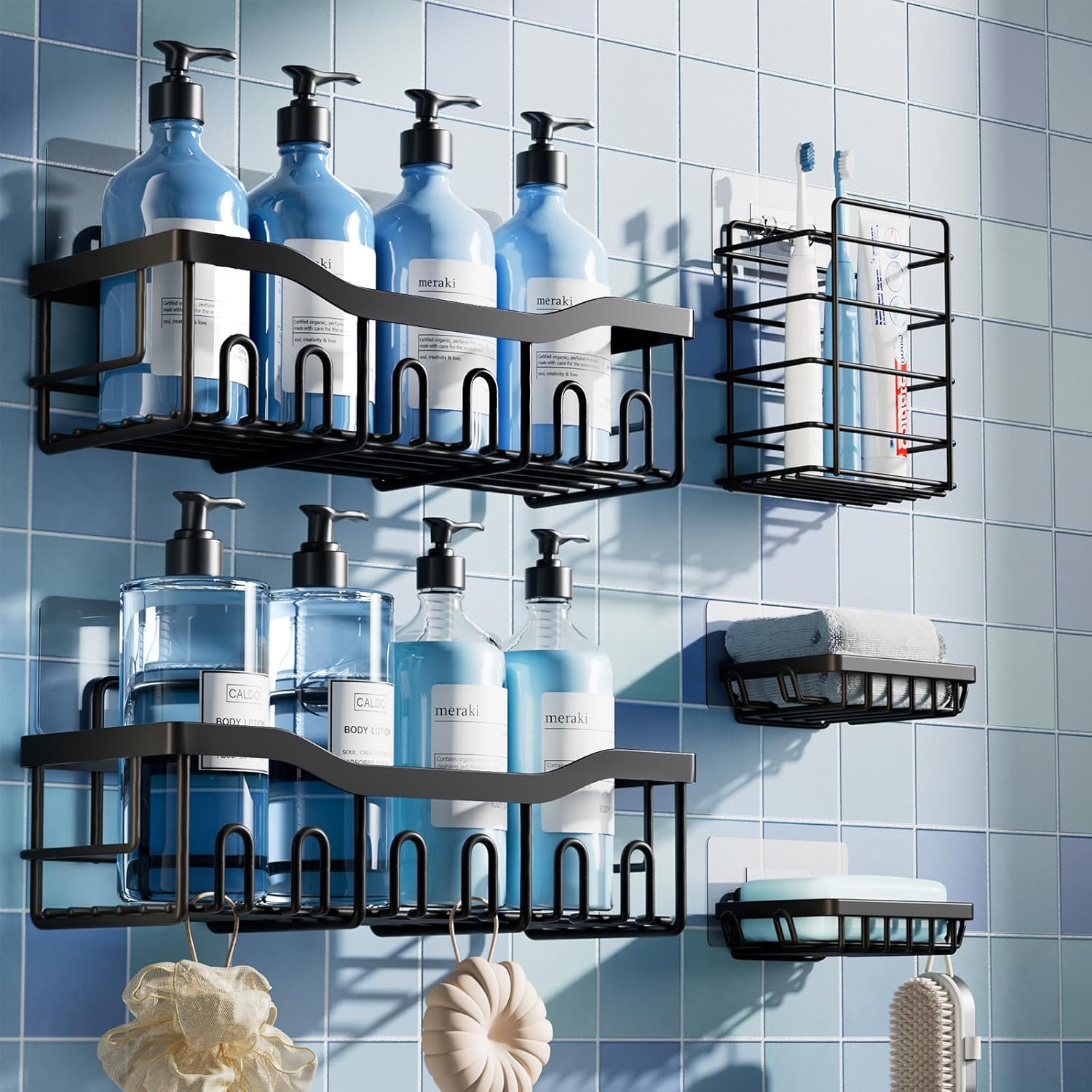 5-Pack Rustproof Stainless Ste - Home Essentials Bathroom Organizer ulasan dan harga