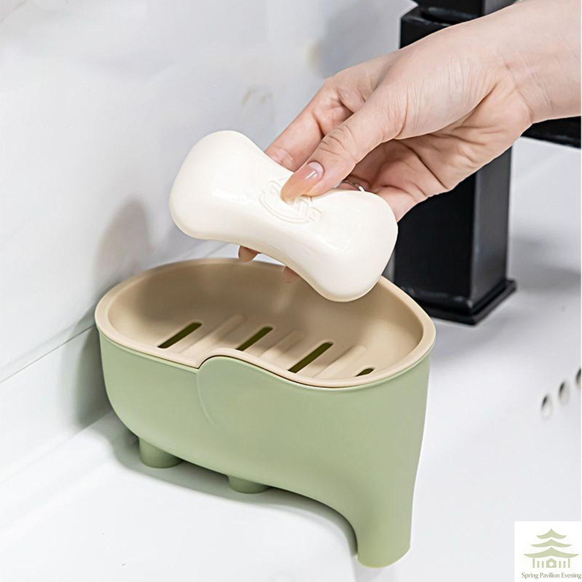 Soap Box NEW Double Layer Crea - Bathroom Home Improvement ulasan dan harga