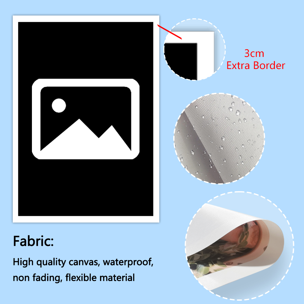 1Pc Personalized big size canv - Home Bathroom Wall Decor ulasan dan harga
