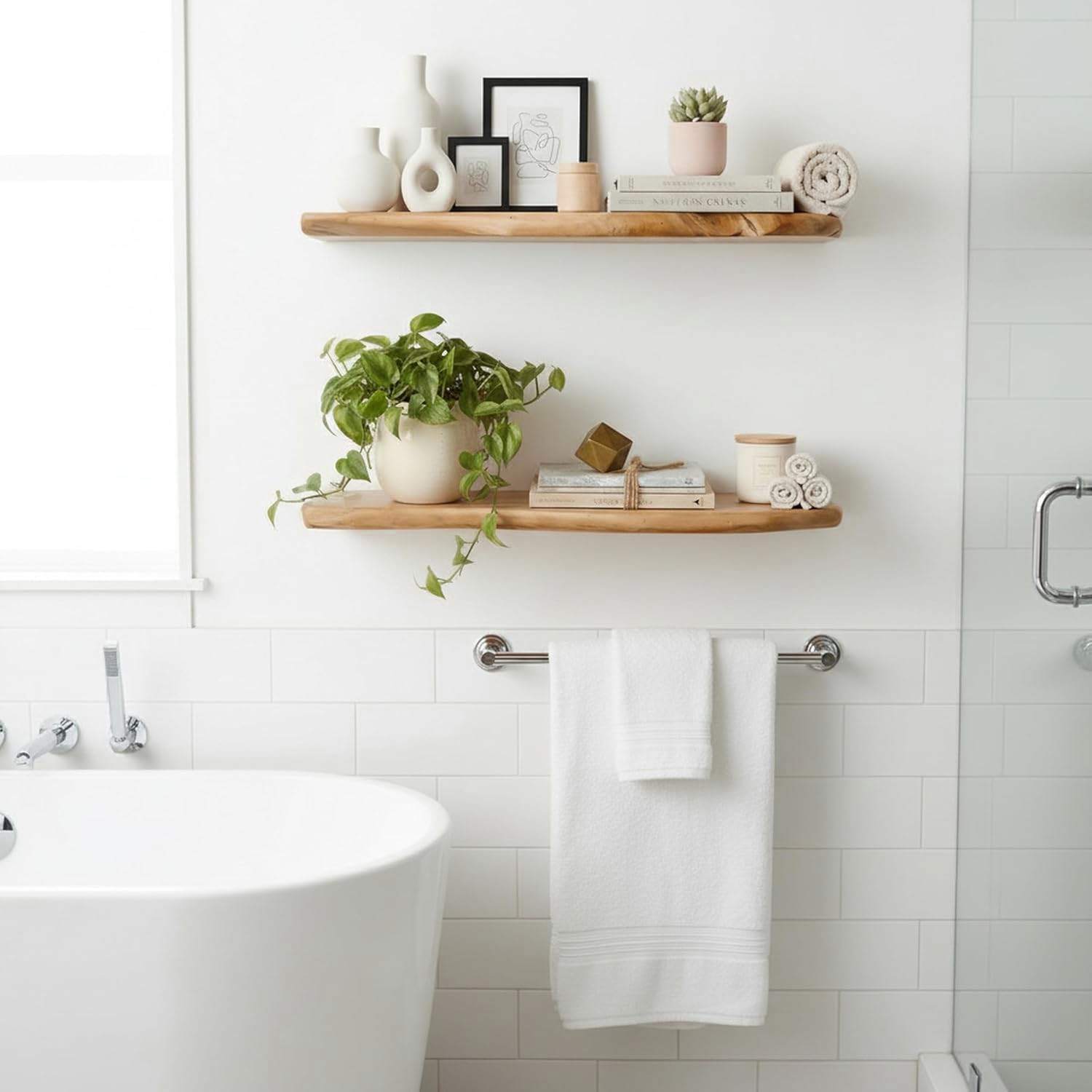 24 Inch Cedar Floating Shelves - Home Bathroom Images ulasan dan harga