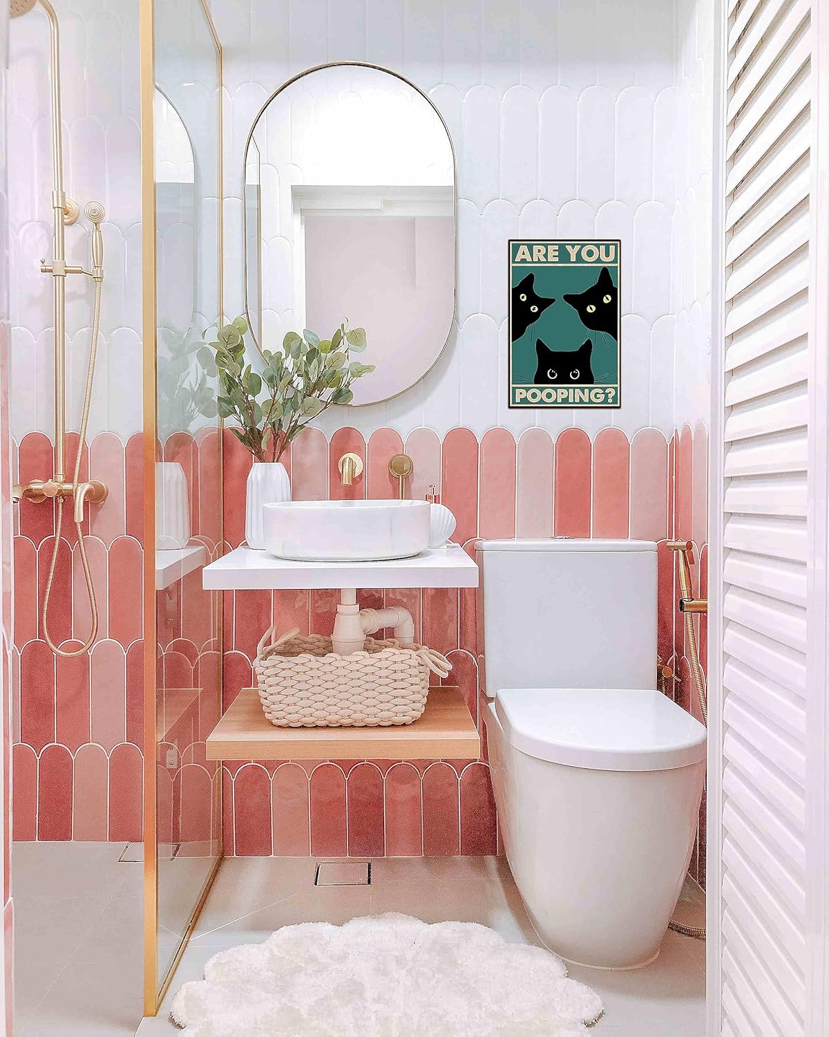 Vintage Decor Black Cat Wall A - Home Bathroom Wall Decor ulasan dan harga