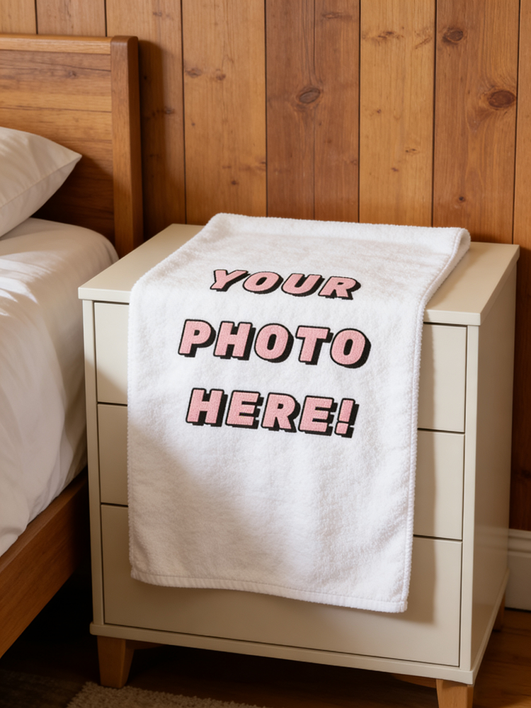 1Pc/2Pc Custom Photo Towel, Up - Home Bathroom Images ulasan dan harga