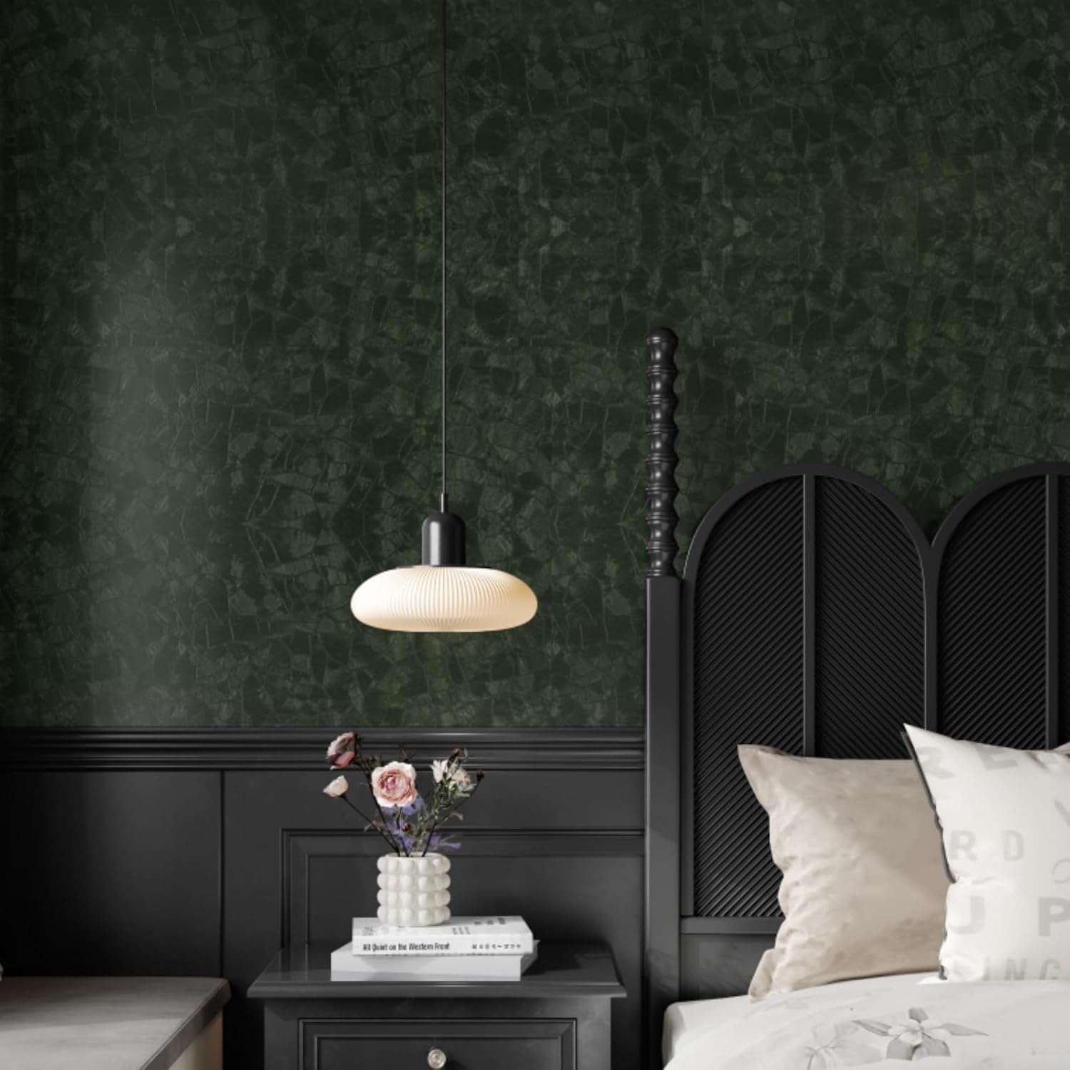 Dark Green Peel and Stick Wall - Home Bathroom Images ulasan dan harga