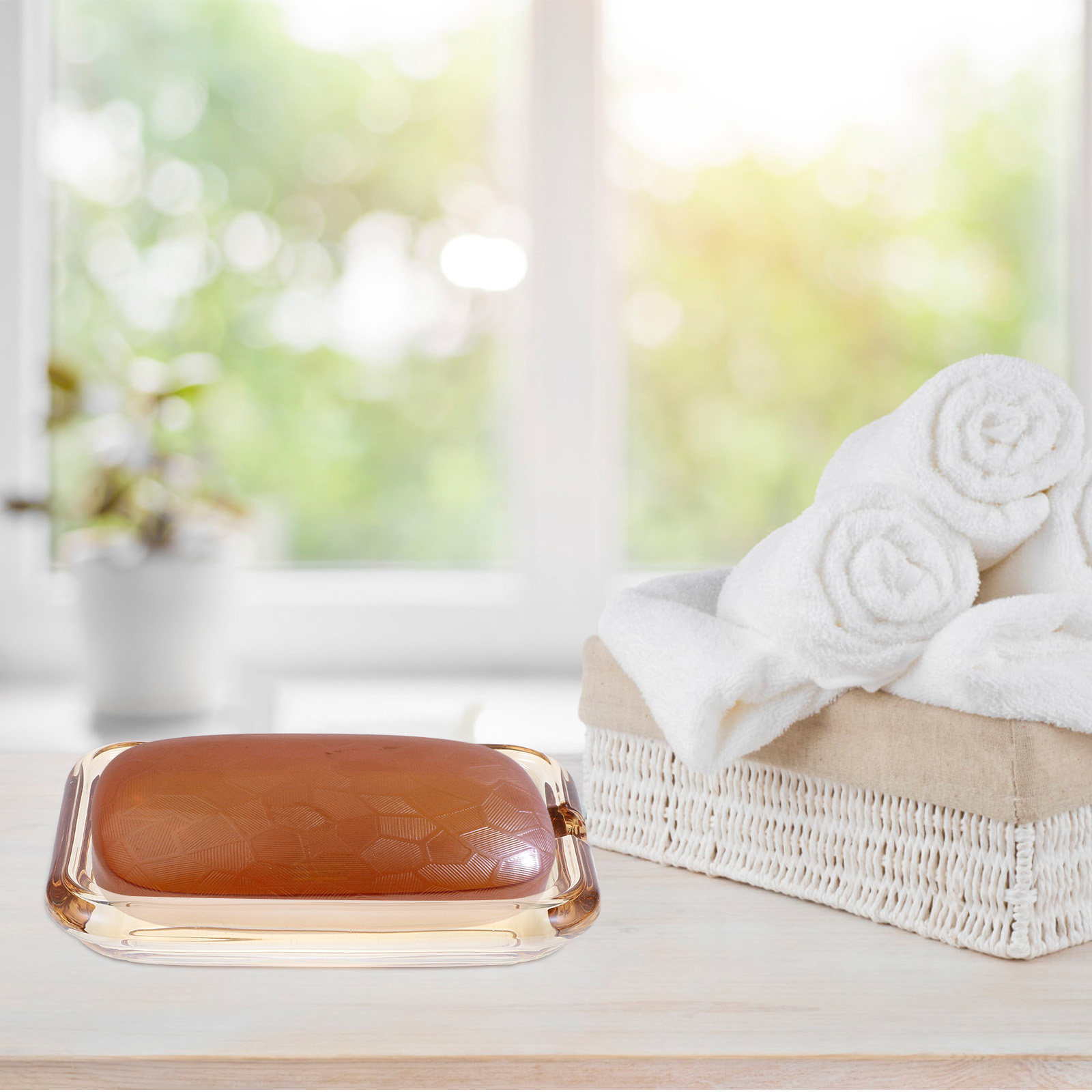 Brown Glass Soap Holder Amber  - Glass Soap Dish ulasan dan harga
